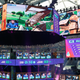 Contestants compete during the Fortnite World Cup Duos Finals in 2019.